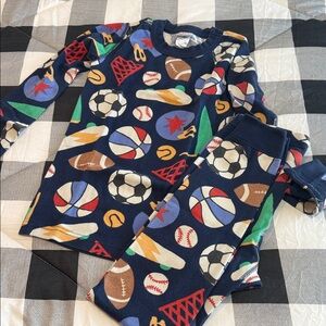 Hanna Andersson Kids Sports Pajama Set - Navy Multi